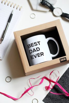 Dizajnový hrnček "Best dad ever"