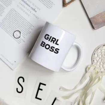 Dizajnový hrnček "Girl boss"