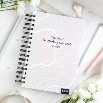 Bullet journal / zápisník s bodkami (pevný obal) - take time