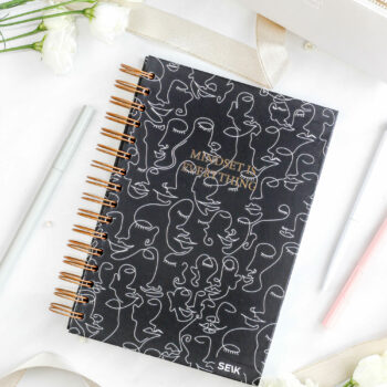 Bullet journal / zápisník s bodkami (pevný obal) - Mindset