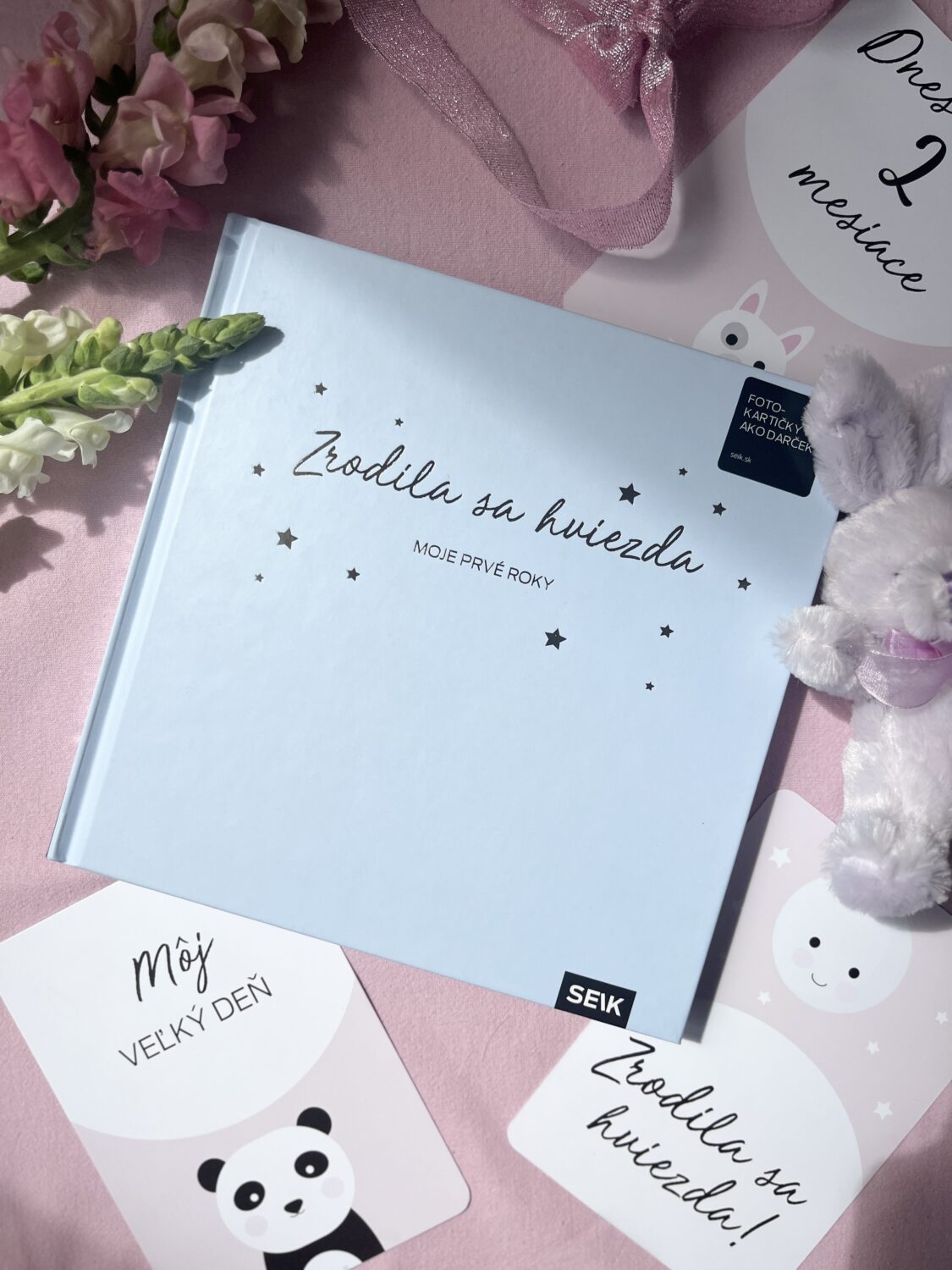 Pamätná kniha pre bábätko - Zrodila sa hviezda (modrá)