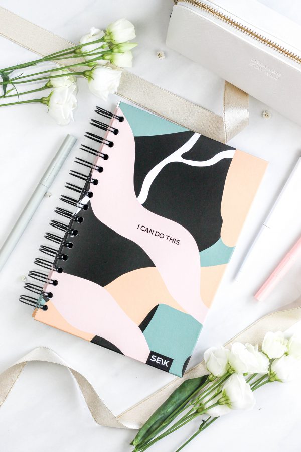 Bullet journal / zápisník s bodkami (pevný obal) - I can do this