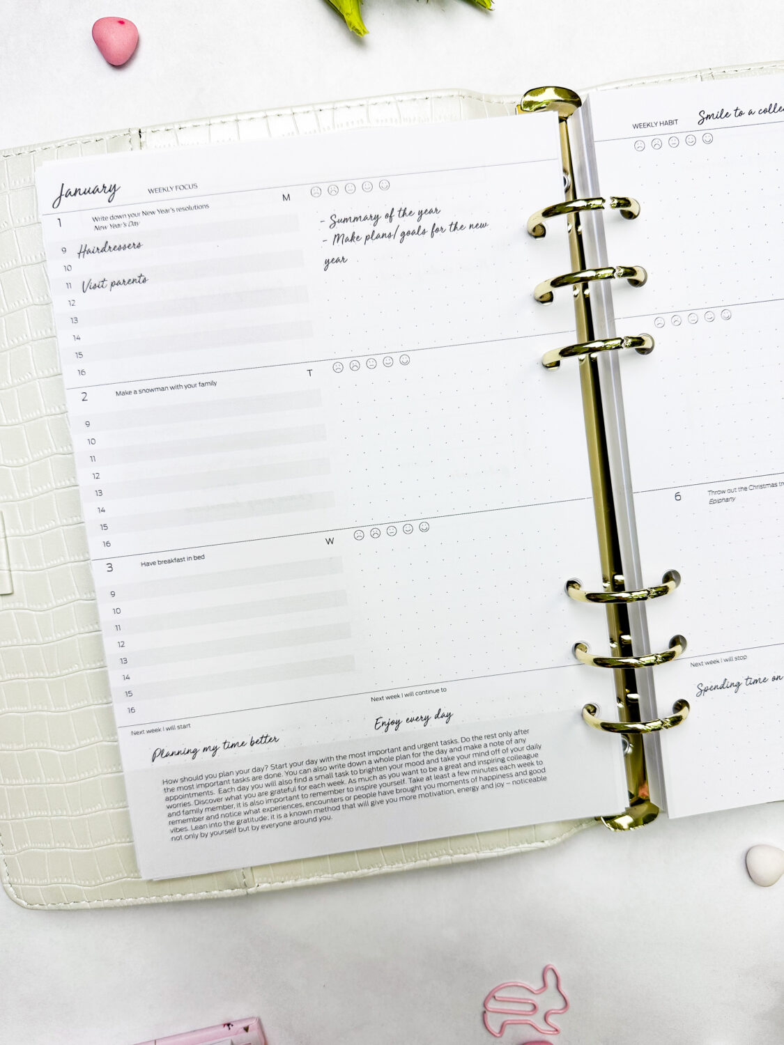 Náplň do koženého diára - Plánovač Happy Calendar 2026 – Obrázok 3