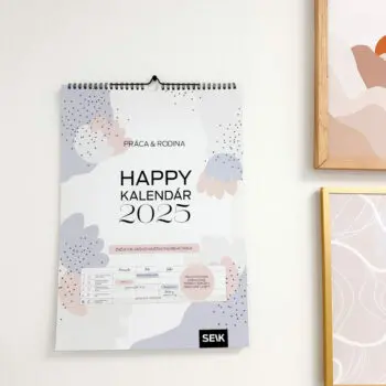 Nástenný Happy kalendár 2025 - Práca & rodina (A3)