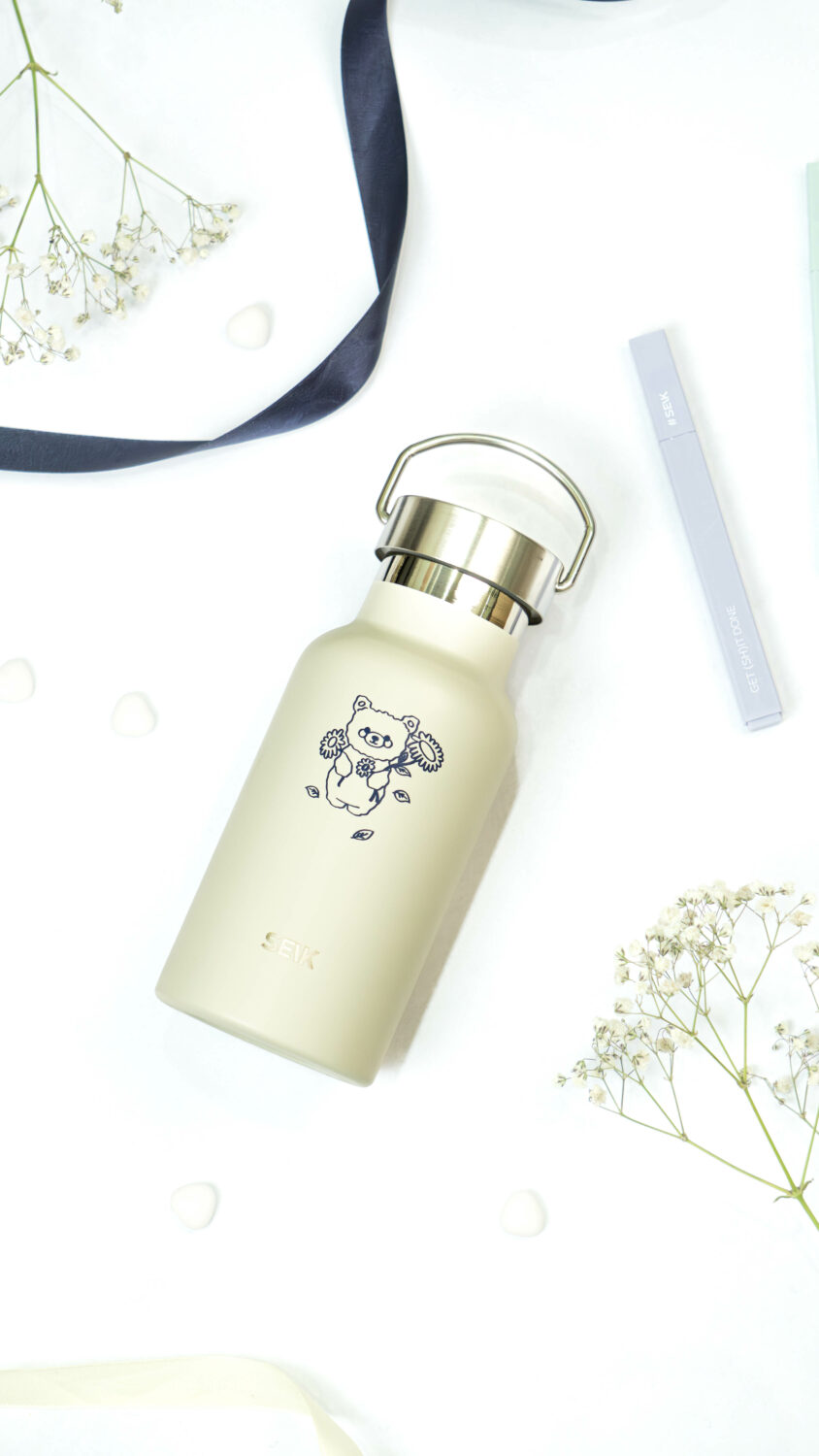 Fľaša na vodu/termoska - plyšový macko 350ml