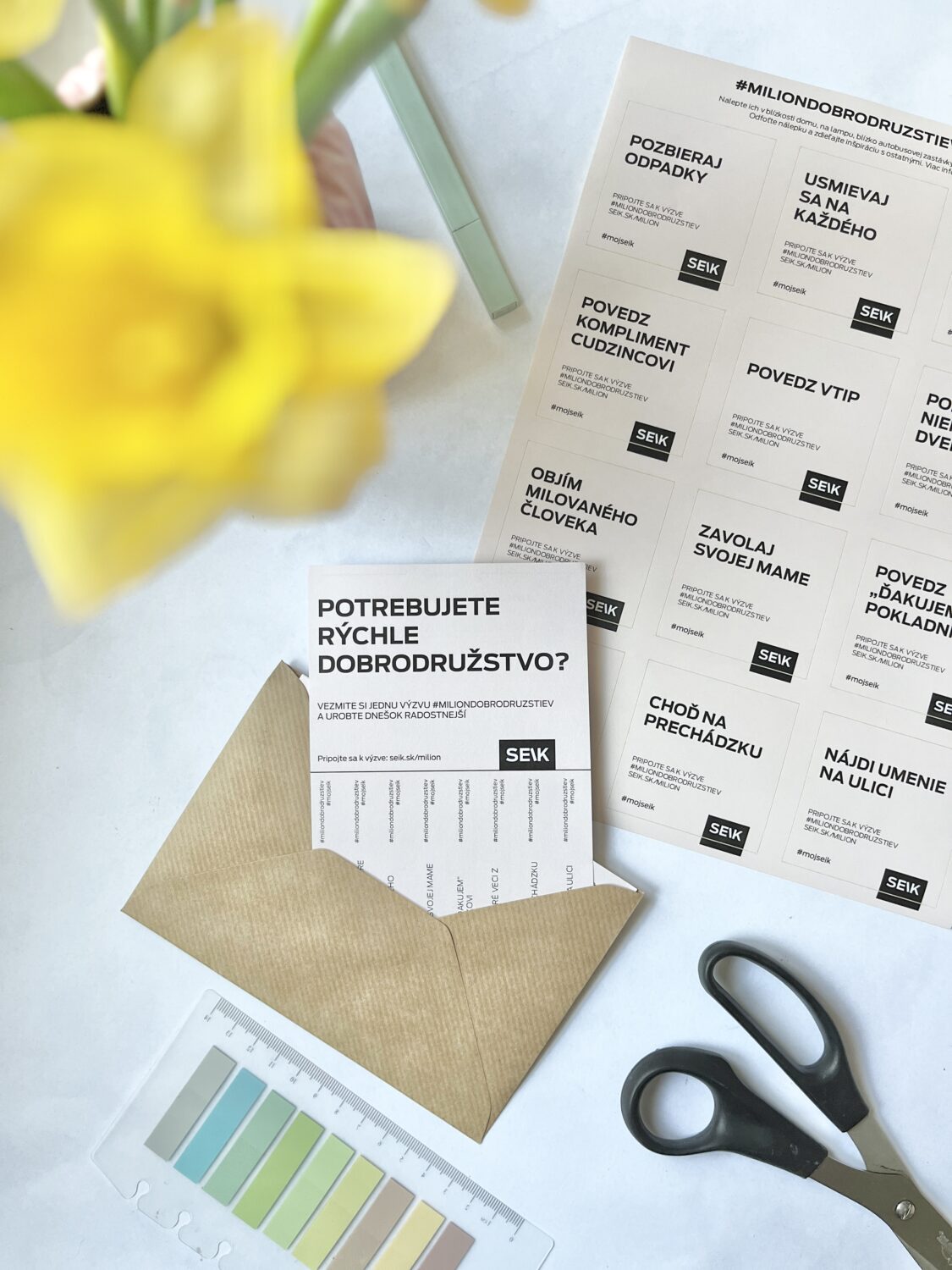 výzva #miliondobrodruzstiev s nálepkami & darčekom od SEIK zdarma
