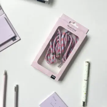 Univerzálna šnúrka na telefón - cotton candy