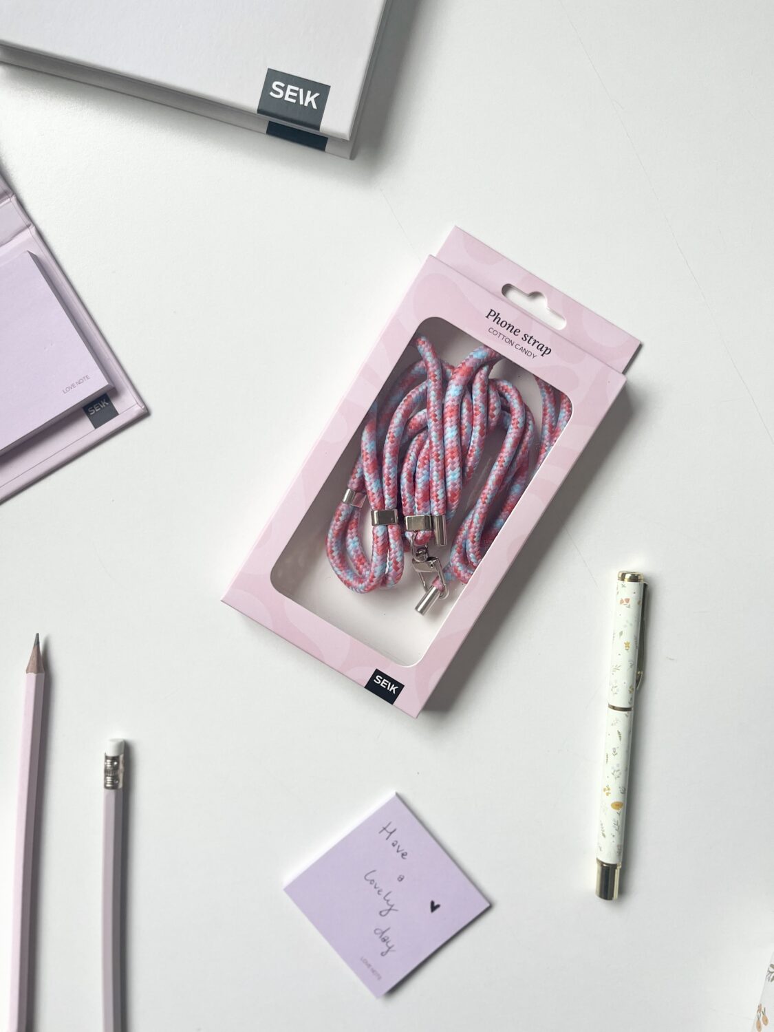 Univerzálna šnúrka na telefón - cotton candy