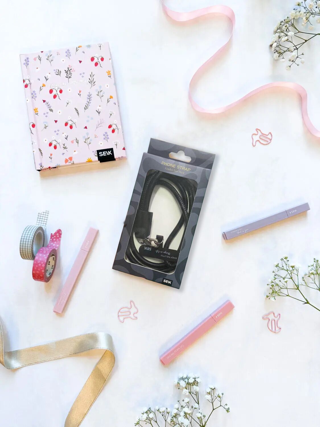 Univerzálna šnúrka na telefón - kožený luxus (čierna)