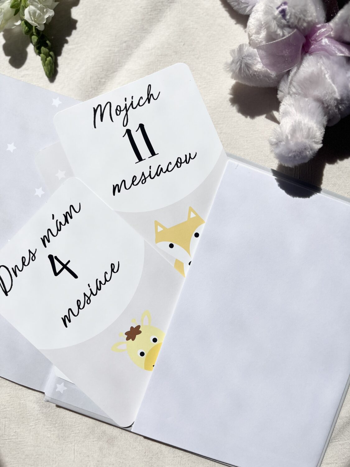 Detské kartičky - Zrodila sa hviezda (neutrálne - šedé)