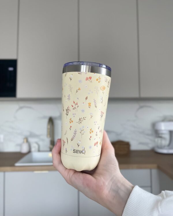 Termoska/hrnček na kávu - flowers 350ml - Image 6