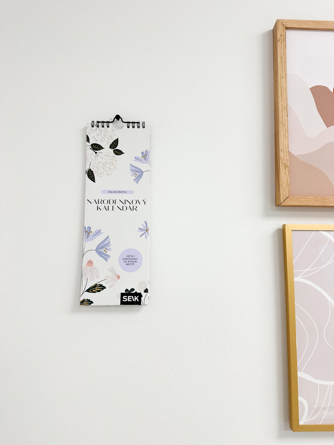 Nástenný narodeninový kalendár - Pod kúzlom kvetov
