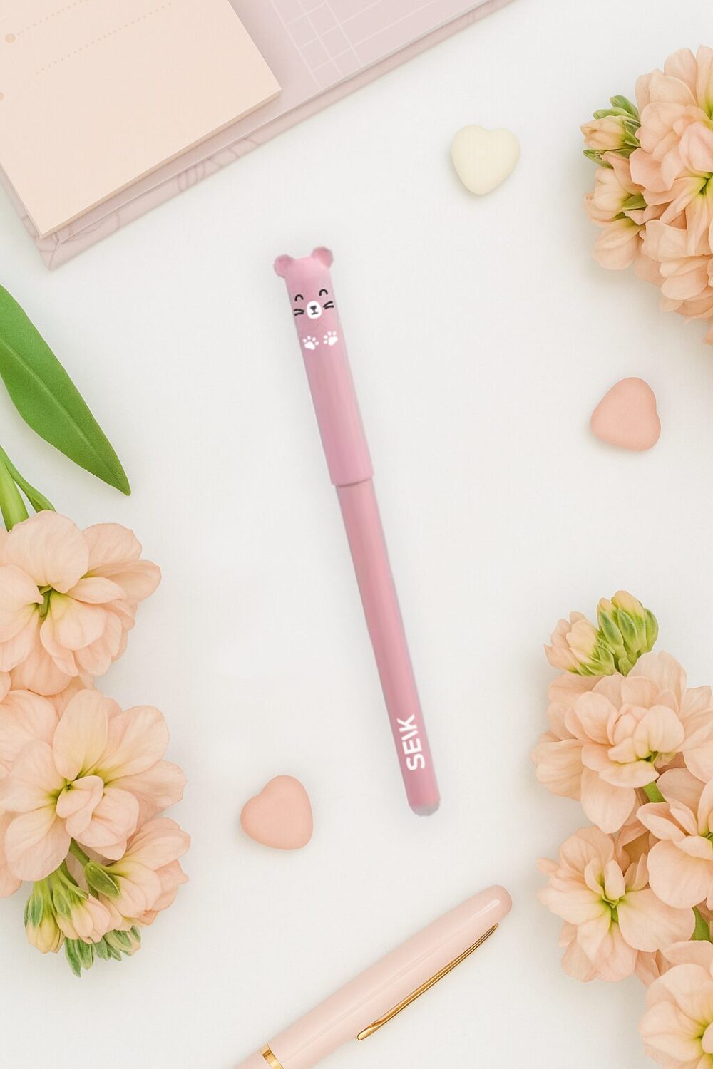 Gumovateľné pero – mačka (1 ks)