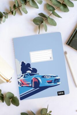 Linajkový zošit (12 listov) - športové auto