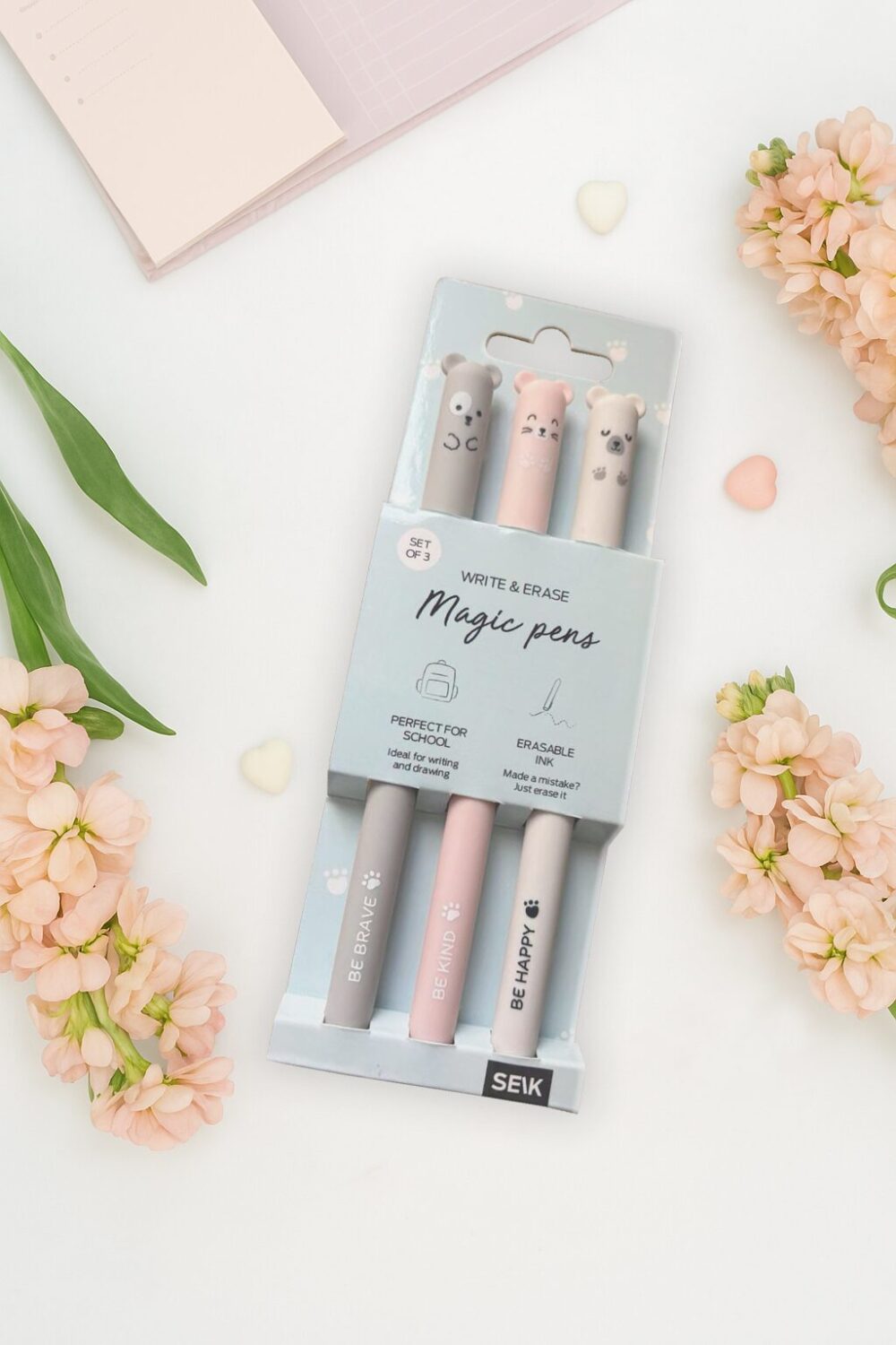 Gumovateľné perá (3ks)