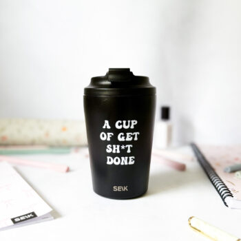Termoska/hrnček na kávu - Get sh*t done (350 ml)