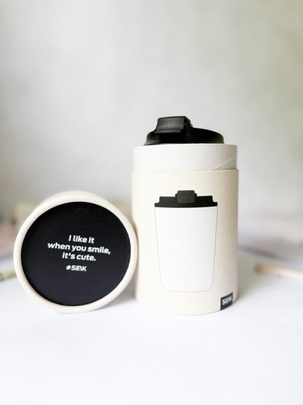 Termoska/hrnček na kávu - čierna (350ml) - Image 5
