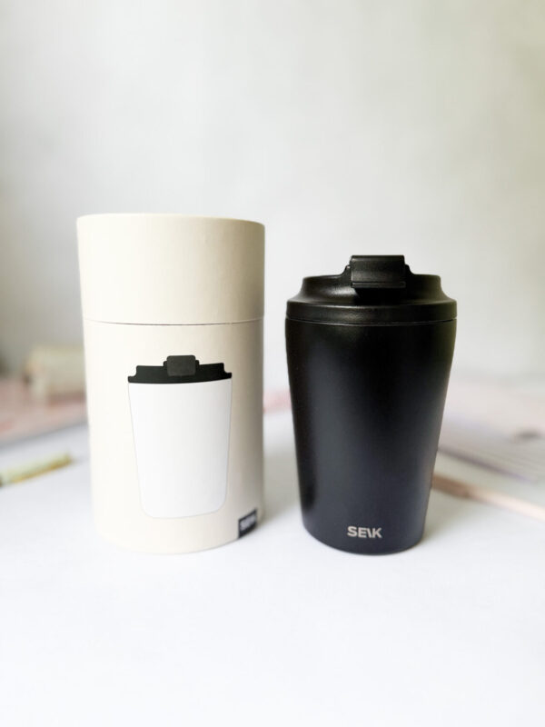 Termoska/hrnček na kávu - čierna (350ml) - Image 4