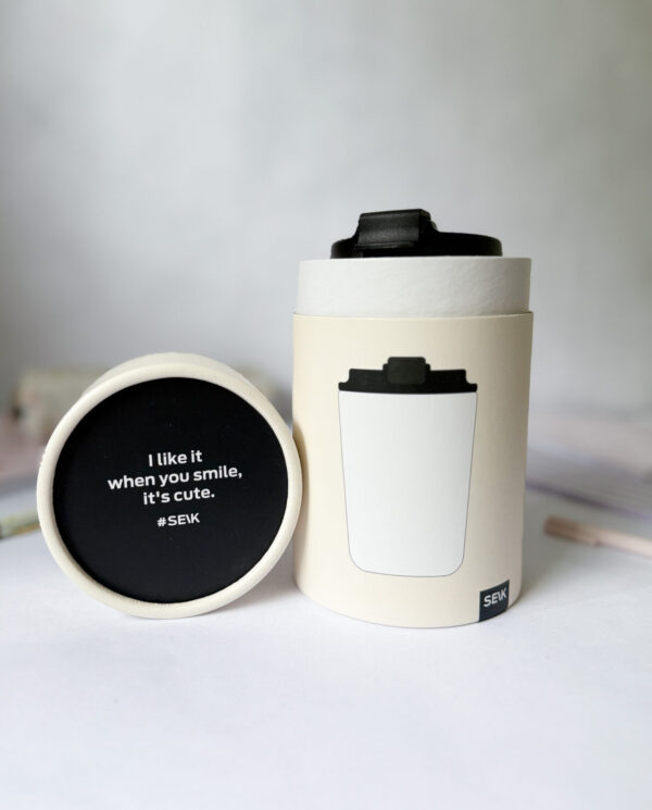 Termoska/hrnček na kávu - modrá (350ml) - Image 5