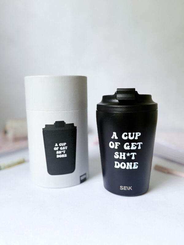 Termoska/hrnček na kávu - Get sh*t done (350 ml) - Image 4