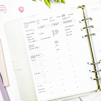 Vnútorné strany do diára Happy Calendar 2027 - vertikálne