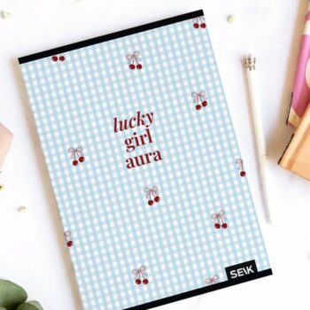 Štvorčekový zápisník A5 (36 listov) - lucky girl aura