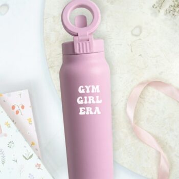 Termofľaša na vodu 2 v 1 s magnetickým držiakom na telefón - gym girl era