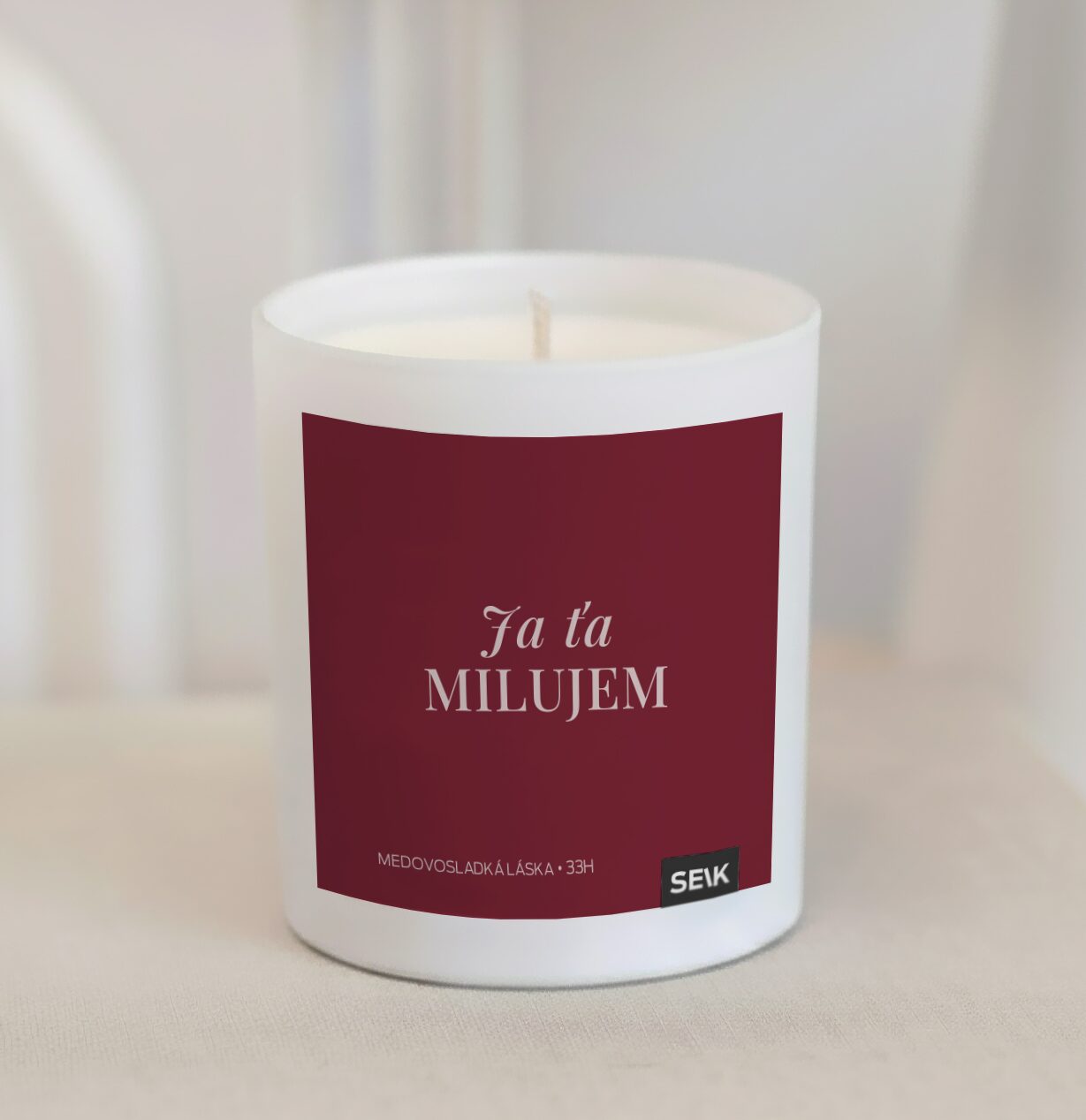Šťastná sviečka - ja ťa milujem