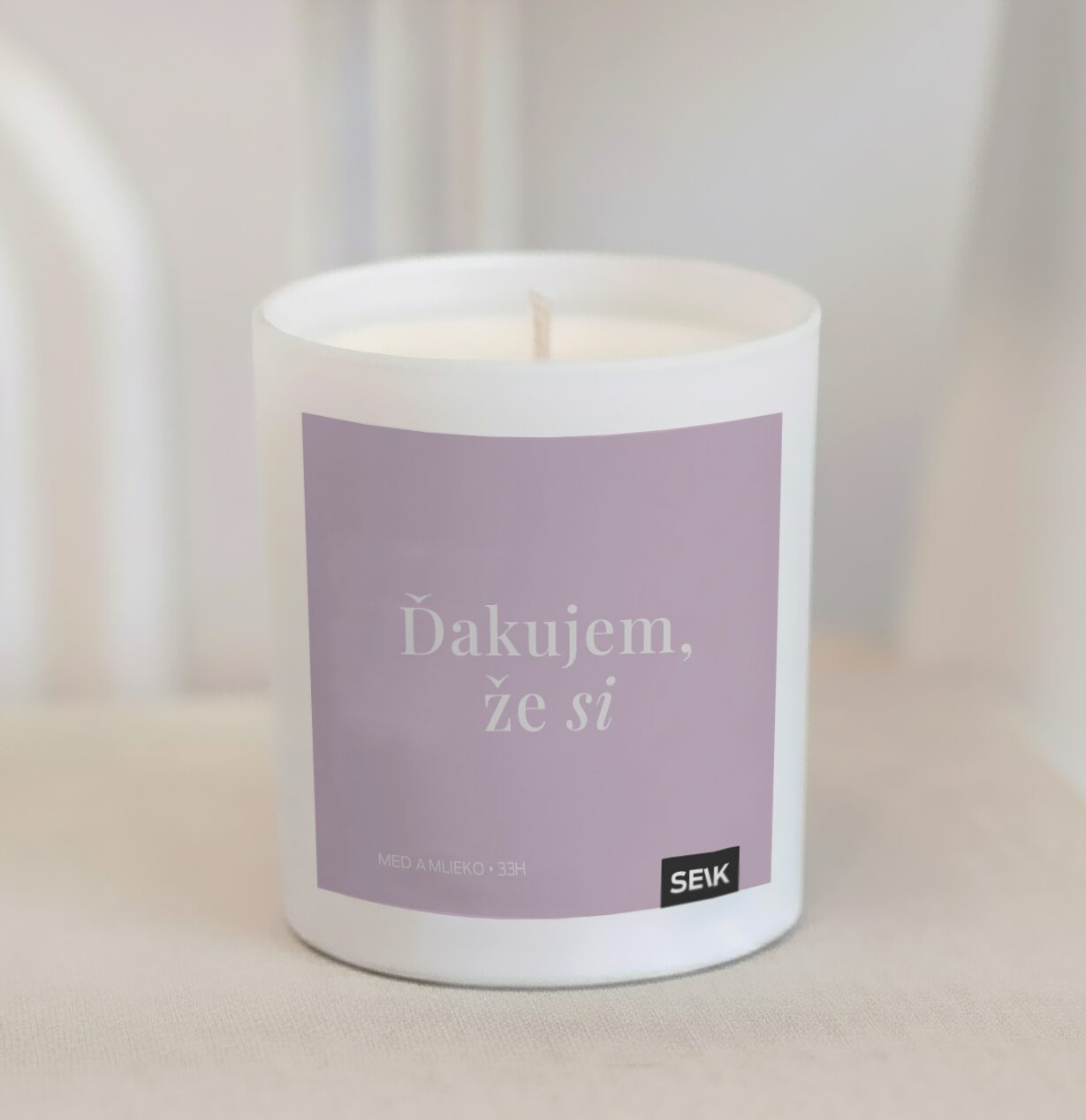 Šťastná sviečka - Ďakujem, že si
