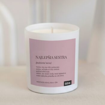 Šťastná sviečka - najlepšia sestra